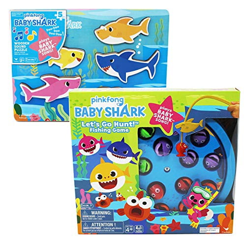 baby shark wooden puzzle walmart