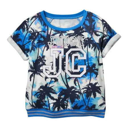 Juicy Couture Girls Palm Tree Sweatshirt, Blue, S (7)