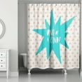 thumbnail image 2 of Creative Products One of a Kind Blue Design 71x74 Shower Curtain, 2 of 2
