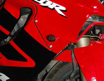 Smoke LED Flush Mount Turn Signal Lights For Honda CBR 600 F3, F4, F4i - Front Left & Right