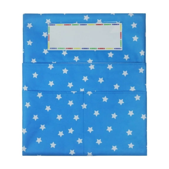 Oimcto Chair Back Stationery Storage Bag Blue,Seat Back Pockets Storage Seat Sacks Convenient for Classroom Chairback Pocket Chair Pocket Organizer