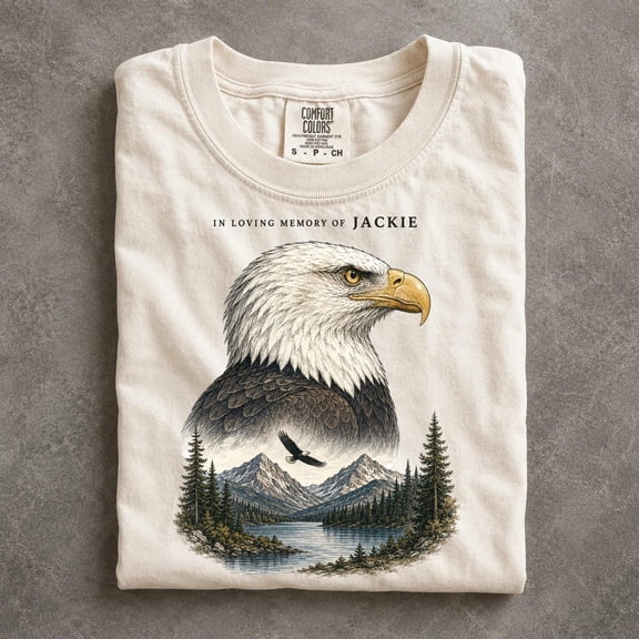 Jackie Bald Eagle Shirt, In Loving Memory Wildlife Memorial Tee