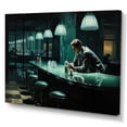 thumbnail image 2 of Designart "By Edward Masterpiece Nighthawks wall art II" Masterpiece Canvas Print, 2 of 5