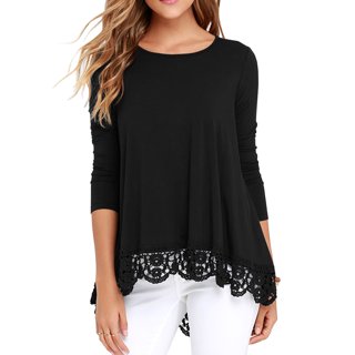 Lookwoild Women Summer Gypsy Baggy Tunic Tops Shirt Long Sleeve Blouse ...