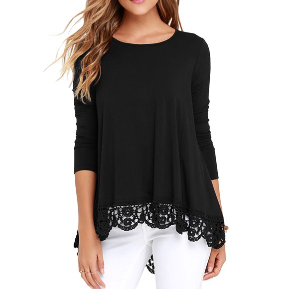 Women’s Long Sleeve T-Shirt Joluvi Black