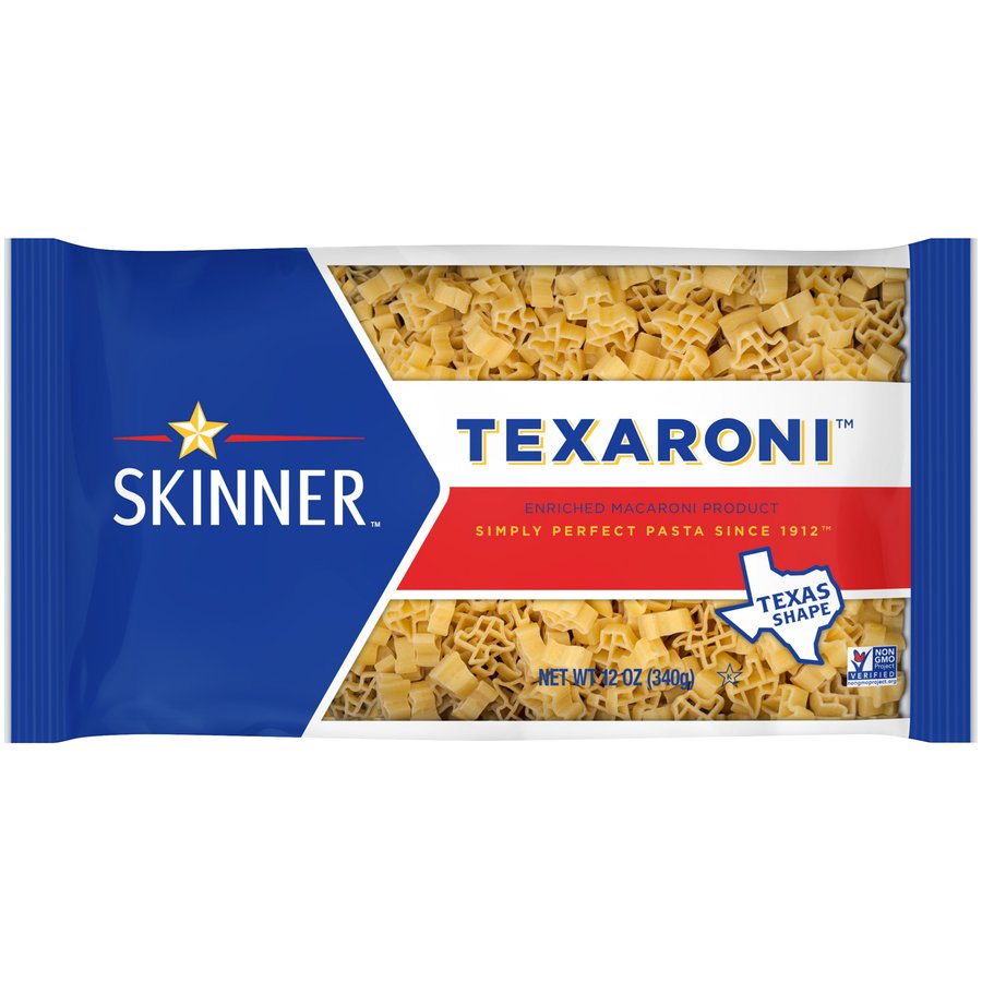 Skinner Texaroni Texas Shape Pasta, 12 ounce bag