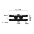 thumbnail image 3 of Abrazadera de clip de hélice plegable de metal de 5 mm/6 mm/8 mm, adaptador de hélices, eje roscado para RC 6MM Negro, 3 of 6