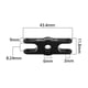 thumbnail image 3 of Clip de hélice plegable , eje de rosca del adaptador de accesorios de 5mm/6mm/8mm para piezas de planeador de ala fija RC , 6MM Negro CUTICAT Clip de hélice plegable, 3 of 6