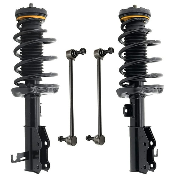 Detroit Axle - 2WD Front Struts w/Coil Spring Sway Bars Replacement for 2010-2012 Buick LaCrosse - 4pc Set