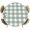 Grayish Green, variant on Green Farmhouse Table Cloth, Round Fitted Tablecloths with Elastic Edge, Buffalo Plaid Check Lattice White Grid Wipeable Waterproof Table Cover for Kitchen Wedding 55-60 Inches