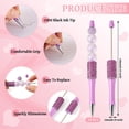 thumbnail image 3 of 10 pc ABS Plastic Ball-Point Pen Baking Paint Beadable Pen for DIY Personalized Pen with Jewelry Bead Orchid 138~145x14mm, 3 of 7