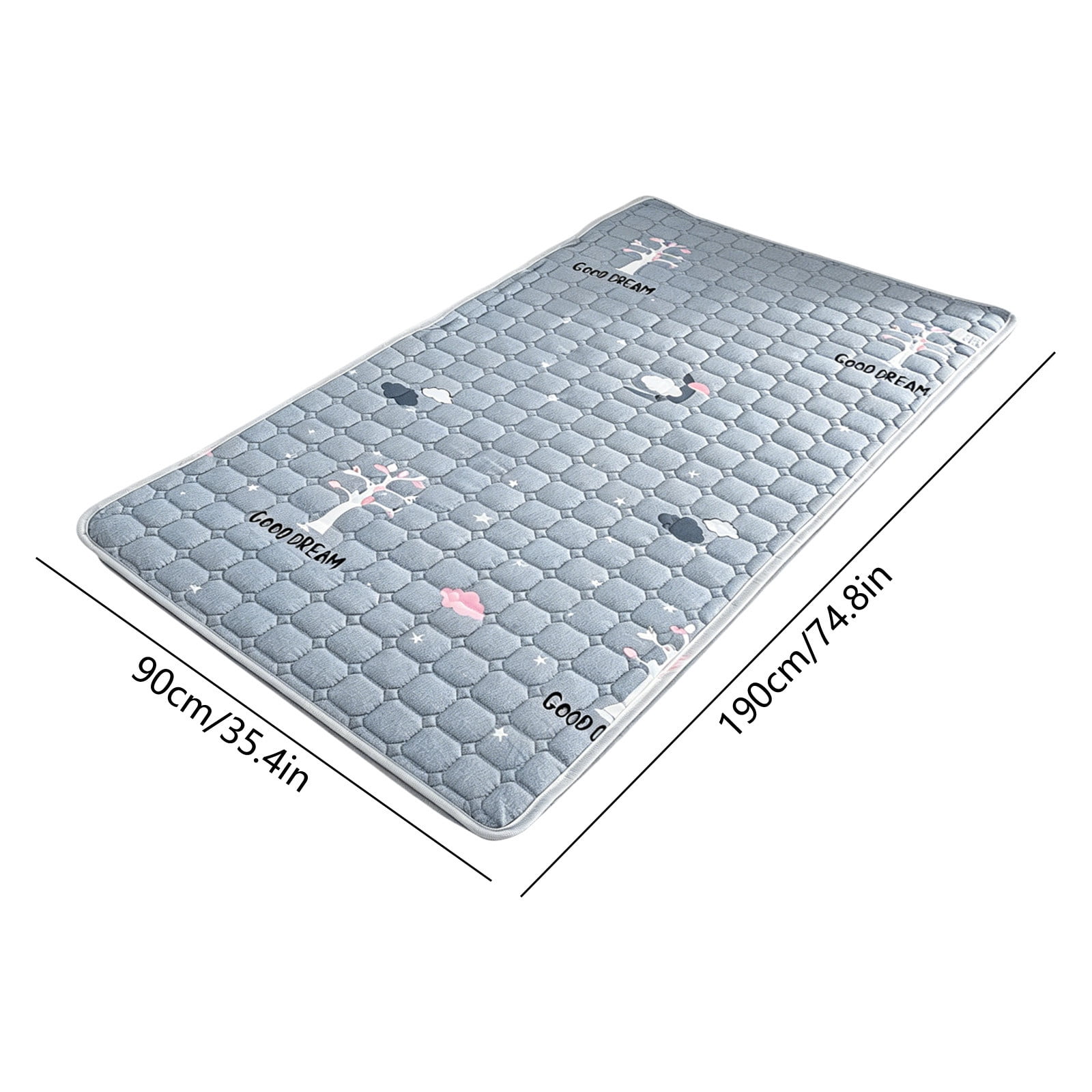 Reversible Mattress Protector Non Slip Waterproof Fitted Bed Cover Washable Mattress Pad Breathable Quilted Bed Protection Sheet Dust Resistant Durable Bedding Protector for Home Dorm Apartment Use
