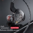 thumbnail image 3 of Auriculares deportivos intrauditivos HIF! Subwoofer con cable para música y teléfono móvil X2, 3 of 6