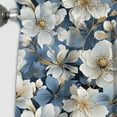 thumbnail image 4 of Designart "Nostalgic Blue Floral Romance III" Floral Blackout Curtain Panels, 4 of 4
