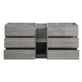 thumbnail image 3 of Fresca Lazzaro 72" Double Sinks Wood Bathroom Cabinet in Glossy Ash Gray, 3 of 5