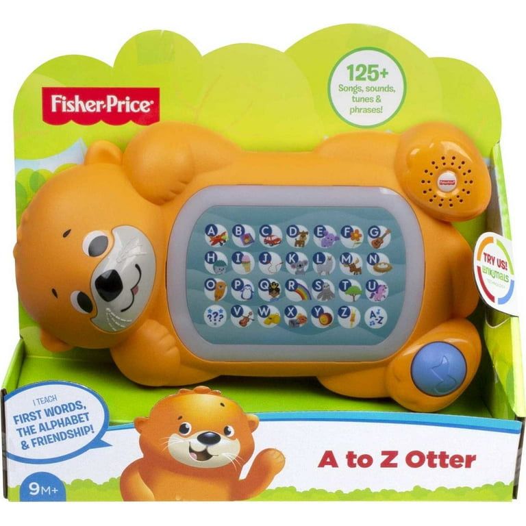 Fisher-Price Linkimals A to Z Otter Baby Electronic Learning Toy with  Interactive Music & Lights