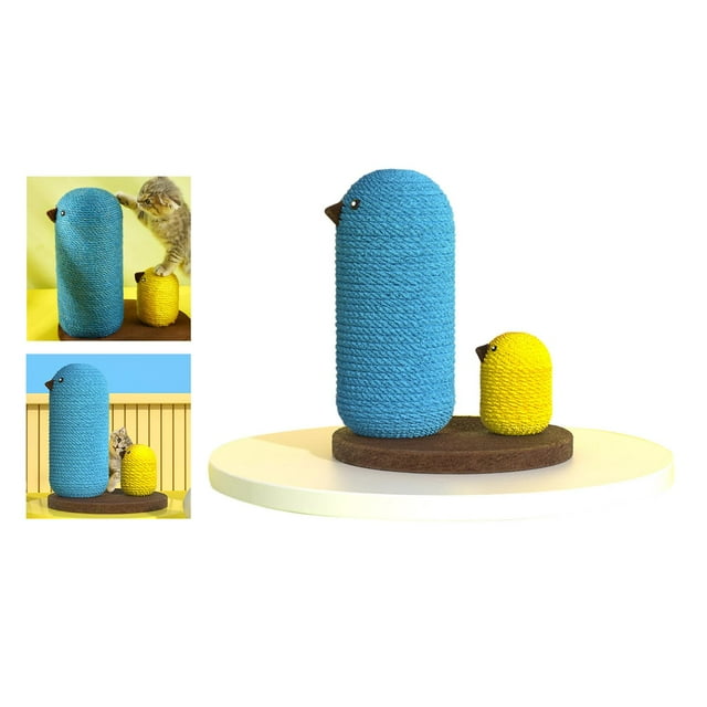 Gato de Sisal Rasguño Poste de Escalada de Trepar Actividad de Mascotas Juguete Interactivo Pollo perfecl