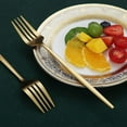thumbnail image 4 of Matt Gold Dinner Forks 6 Piece, Stainless Steel 8.4'' Forks Silverware Set, Dessert Forks, Table Forks, Salad Forks for Home, Kitchen or Restaurant, Dishwasher Safe, 4 of 7