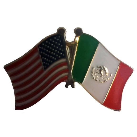 Wholesale Pack of 6 USA American Mexico Friendship Flag Bike Hat Cap lapel Pin