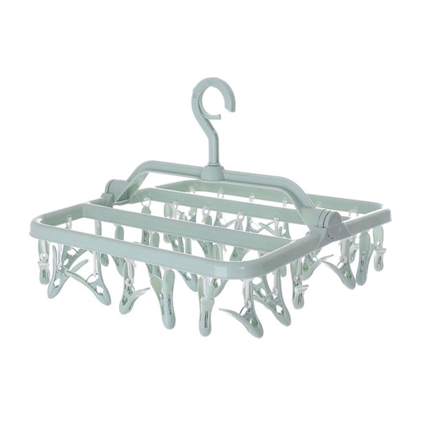 Toystoory Tendedero plegable para calcetines, Clip para calcetines, pinza de ropa de plástico resistente al viento, secador de ropa Almacenamiento y organización del hogar Numero 3 Toystoory HA024162-03