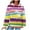 Multicolor#1, variant on DDAPJ pyju Waffle Knit Hoodie for Women Rainbow Printed Hooded Sweatshirt Lightweight Drawstring Pullover Hoodies Loose Casual Textured Sweatshirts with Kangaroo Pocket Multicolor#5 S