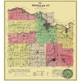 thumbnail image 2 of Allen 12x13 White Modern Wood Framed Museum Art Print Titled - Douglas County Kansas - Allen 1886, 2 of 4