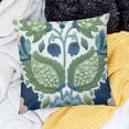 thumbnail image 2 of Orinice   Decorative Throw Pillow Cover  Farmhouse Floral Pillowcase for Living Room Sofa Bed (Bird Flower) 24x24in, 2 of 5