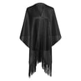 thumbnail image 2 of HAJWOH Women Shimmer Shawl Wrap With Fringe Lightweight Sparkly Poncho Evening Cape Poncho Party Dress Styling, Lightweight Scarf, 2 of 4