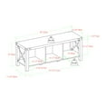 thumbnail image 3 of Ferme X-Metal 3-Open Banc de Rangement d'Entrée en Sable, 3 of 5