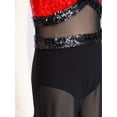 thumbnail image 5 of Aislor Girls Gymnastics Jumpsuit Dance Competition Outfit for Figure Skating Cha-cha Sporty Wear Jazz Clothing Red 10, 5 of 7