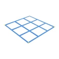 thumbnail image 4 of Juego de lanzar y lanzar TAC Toe grande, juego de ingenio, clásico, grande, 1,13 m x 1,13 m, para césped azul B, 4 of 8