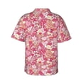 thumbnail image 3 of Uemuo Sweet Printed Regular Fit Short Sleeve Casual Hawaiian Shirt for Men,Aloha shirt,Tropical shirt,Floral print shirt,Vacation Beach shirt-X-Large, 3 of 9