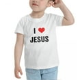 thumbnail image 3 of I Love Jesus Heart Cute Toddler Tshirts for Boys Girls (White, Youth XL), 3 of 5