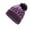 Purple, variant on Babysbule Hats for Women Winter Merry Printing Christmas Winter Warm Knitted Wool Hat Ear Protector Cap