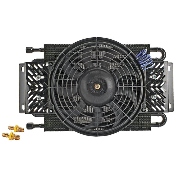 JEGS High-Performance Transmission Cooler with Fan [26,000 GVW]