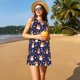 thumbnail image 3 of Fotbe Corgi Lying With Moons And Stars Vestido de Verano sin Mangas para Mujer – Vestido Midi Línea A, Estilo Camiseta Floral, Vestido Playero Casual y Fluido, 3 of 7