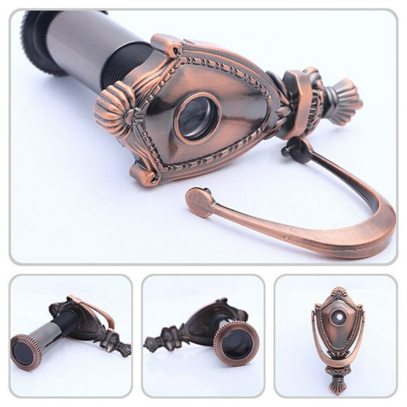 Vintage Door Knocker With Camera - Red Bronze