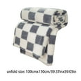 thumbnail image 3 of Zmeidao Checkered Flannel Fleece Throw Blanket, Soft Warm Fluffy Throw Blanket for Couch Bed Sofa, 59x39.4inch, 3 of 8