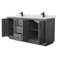 thumbnail image 4 of Wyndham Collection WCF111172DWBCMUNSMXX Icon 72" Free Standing Double Basin Vanity Set -, 4 of 7