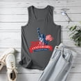 thumbnail image 4 of UngA USA 250th Anniversary Shirt American Flag Tank Top for Women We The People Graphic Tee 4th of July Patriotic Shirt Memorial Day Gift Sleeveless Shirt (Grey,S), 4 of 8