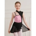 thumbnail image 2 of MSemis Kids Girls Sequins Contemporary Latin Jazz Dance Costume Lyrical Dance Dress Pink 6, 2 of 6