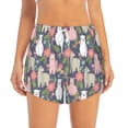 thumbnail image 2 of Balery Llamas Pantalones cortos deportivos para mujer con forro y dos bolsillos, elásticos, para entrenamiento, gimnasio, yoga-XX-Large, 2 of 7