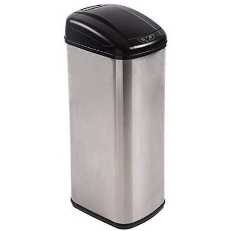 Bestoffice 13 Gallon Touch Free Sensor Automatic Stainless Steel Bestoffice 13 Gallon Touch Free Sensor Automatic Stainless Steel Trash Can Kitchen 13g