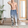 thumbnail image 2 of Gukieu Snowman And Christmas Tree Print Men's Home Trousers, Elastic Drawstring Home Pajamas Clothing Suitable for Adult Men-3X-Large, 2 of 6