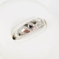 thumbnail image 3 of TAAPSEE JEWELS His & Her Trio Ring Set 2Ct CZ 14K White Gold Finish Silver Round Cut, 3 of 4
