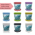 thumbnail image 2 of HemaKayy Decorative Planter Pot Set - Perfect for Small Plants - Colorful Design With Drainage Hole - Ideal for Home and Garden Decor - Set of 8 - Unique Marble Texture, 2 of 6