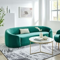 Modway Contessa Performance Velvet Sofa in Teal