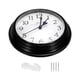 thumbnail image 3 of Reloj de Pared Uxcell de 9 Pulgadas, Operado por Batería, Silencioso, Relojes de Pared Redondos Negros, 3 of 6