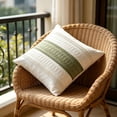 thumbnail image 4 of 2PC Throw Pillow Covers, Soft Farmhouse Decorative Couch Pillow Cases, Cushion Covers for Sofa Bed Living Room Home Decor, Polyester and Burlap for Living Room,18x18 Inch, 4 of 4
