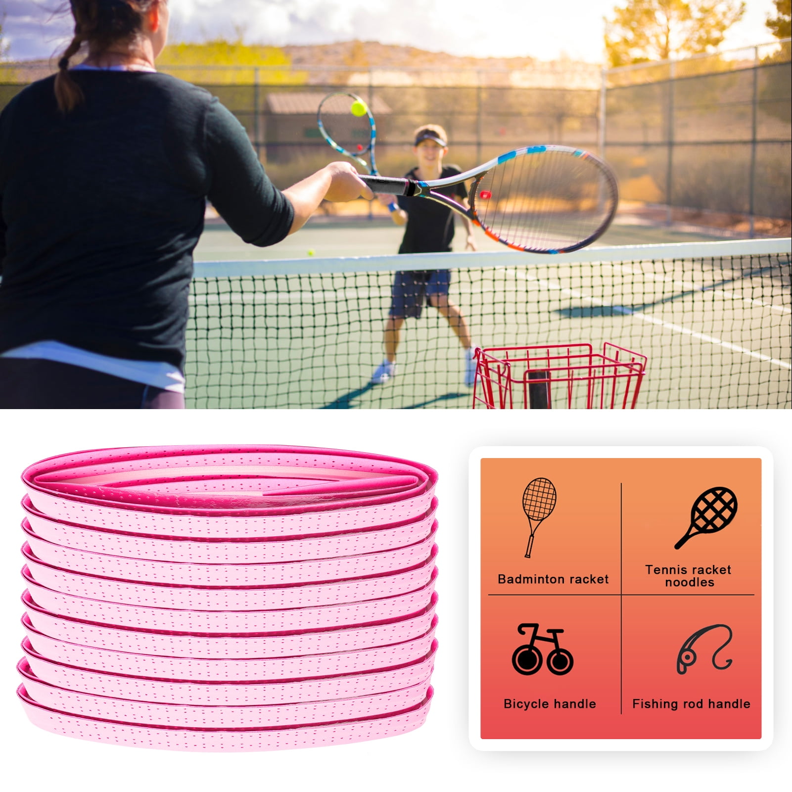 Tape Anti-slip Racket Belt Sport Grip Badminton Squash Breathable Tennis Handle 